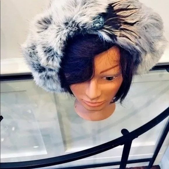 VTG CHINCHILLA REX HAT TAM BERET ANDRÉ CREATION - Picture 9 of 10